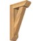 Ekena Millwork Traditional Slat Rough Sawn Bracket w/ Offset Brace, Western Red Cedar, 6"W x 18"D x 30"H BKT0604X18X30TRA06RWR - alternate 1